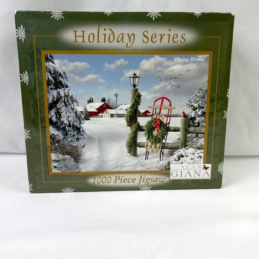 1000 Piece Jigsaw Puzzle Alan Giana Holiday Series Flying Home New Retired 2007